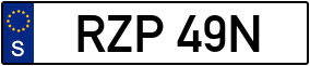 Trailer License Plate